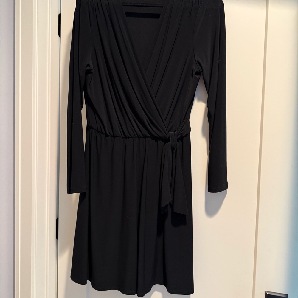Elegant Black Wrap Dress size XL